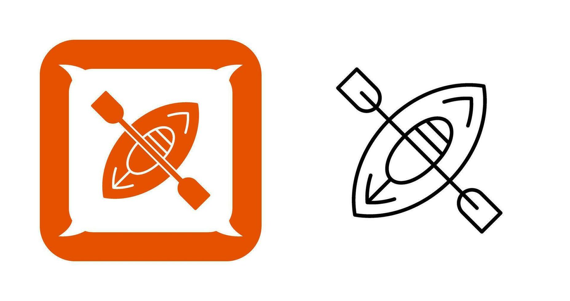 Kayak Vector Icon