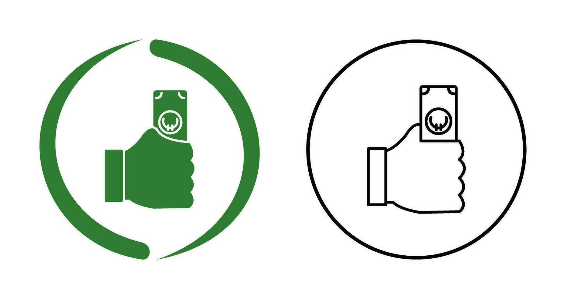 Unique Cash Vector Icon