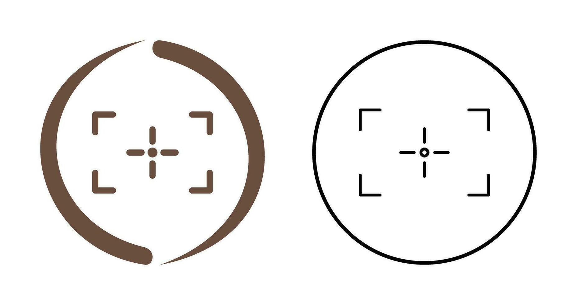 Unique Focus Vector Icon