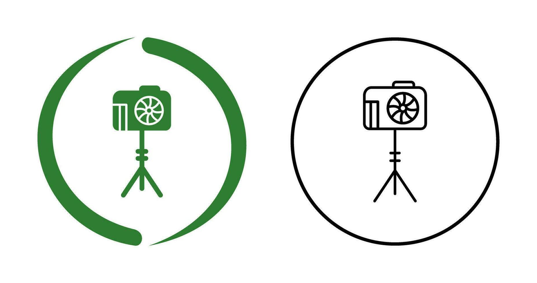 Unique Camera Stand Vector Icon