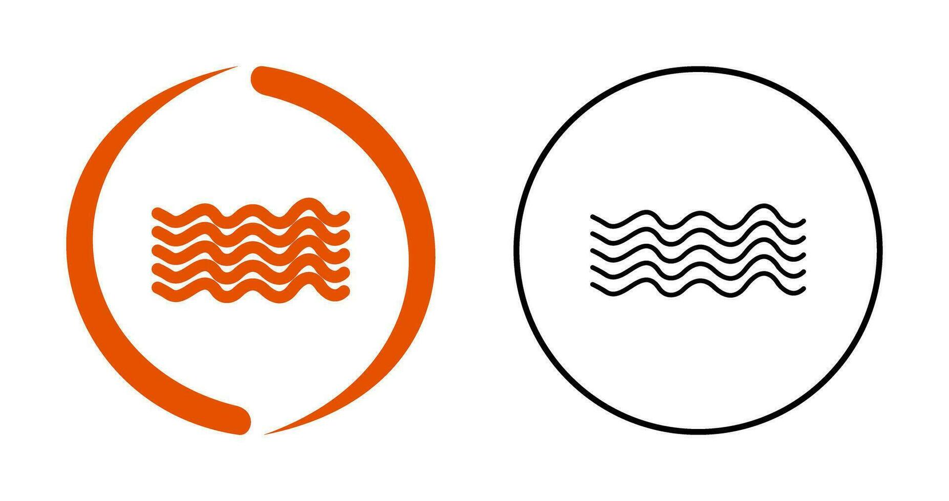 Magnetic Waves Vector Icon