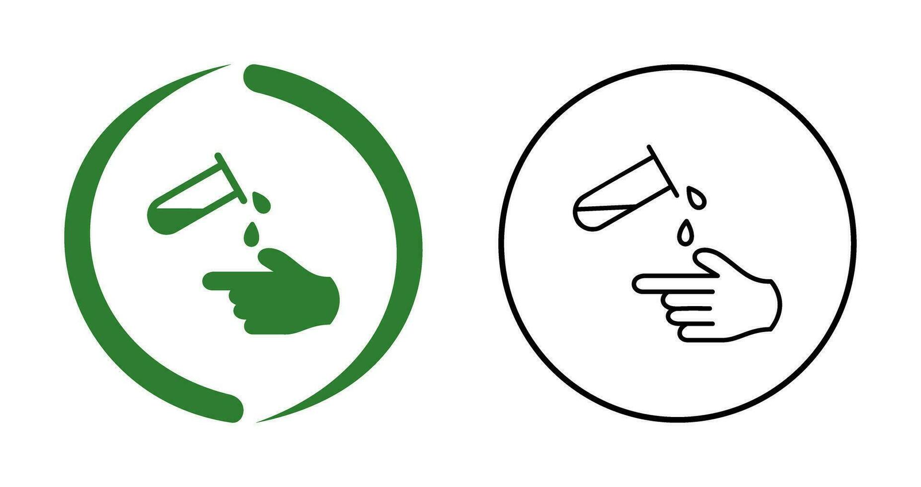 Corrosive Hazard Vector Icon