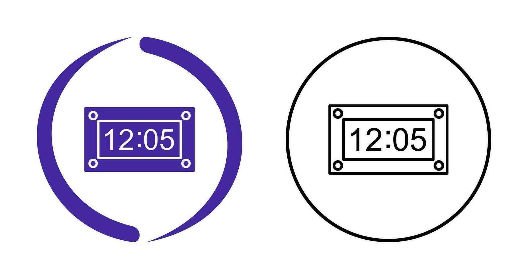 Unique Timer Vector Icon