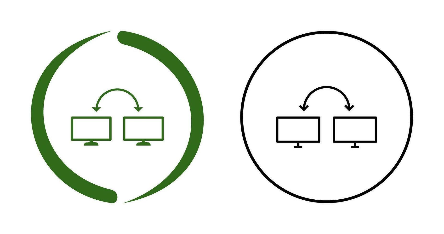 Unique Connected Systems Vector Icon