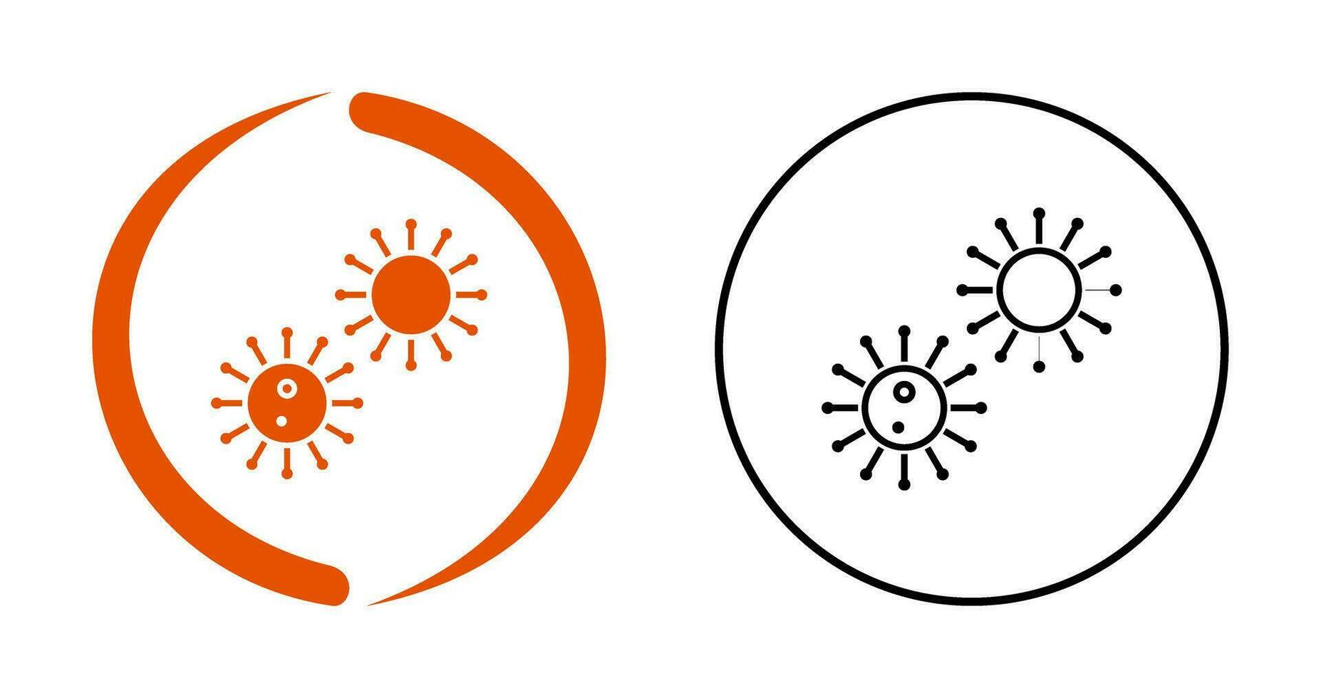 Unique Virus Vector Icon