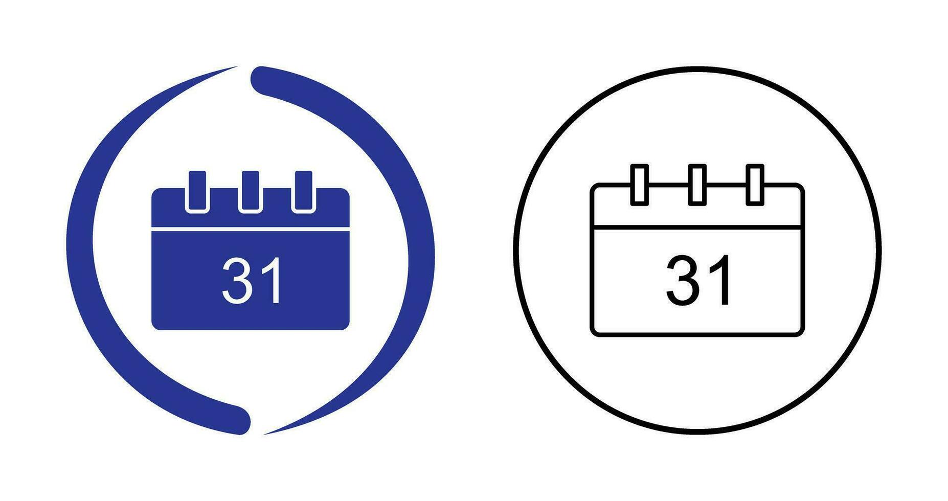 Unique Calendar Vector Icon