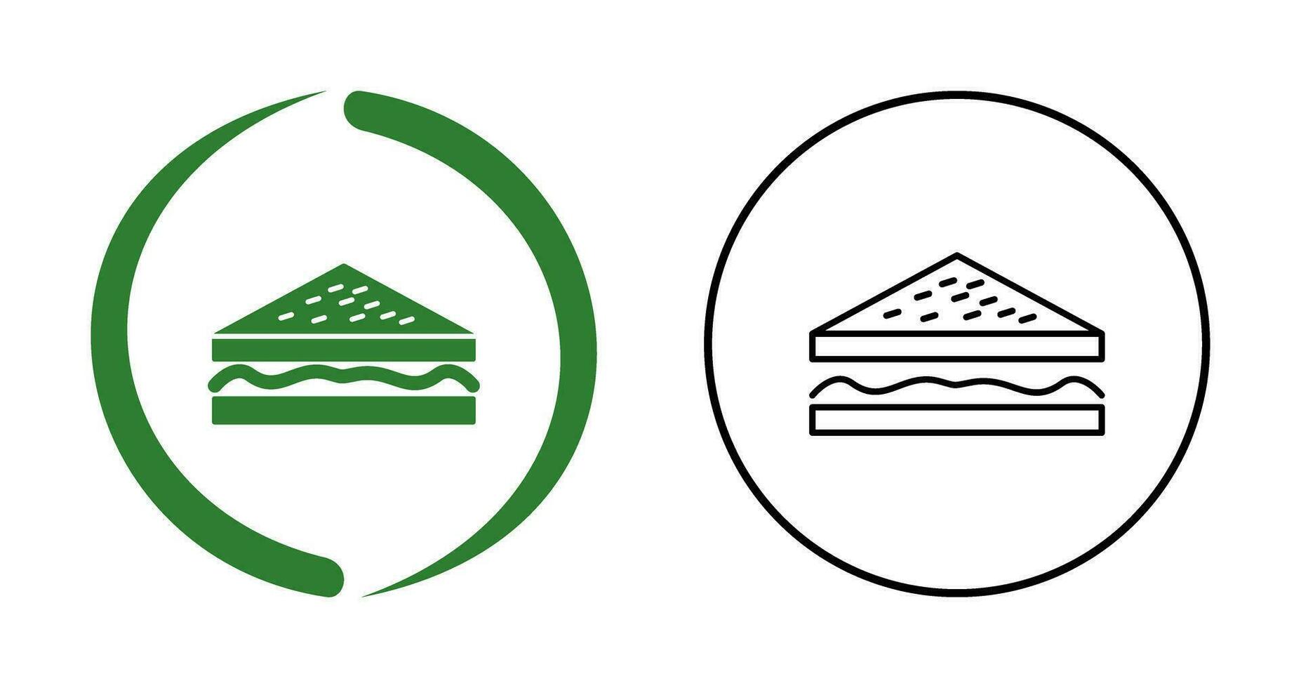 Unique Sandwich Vector Icon