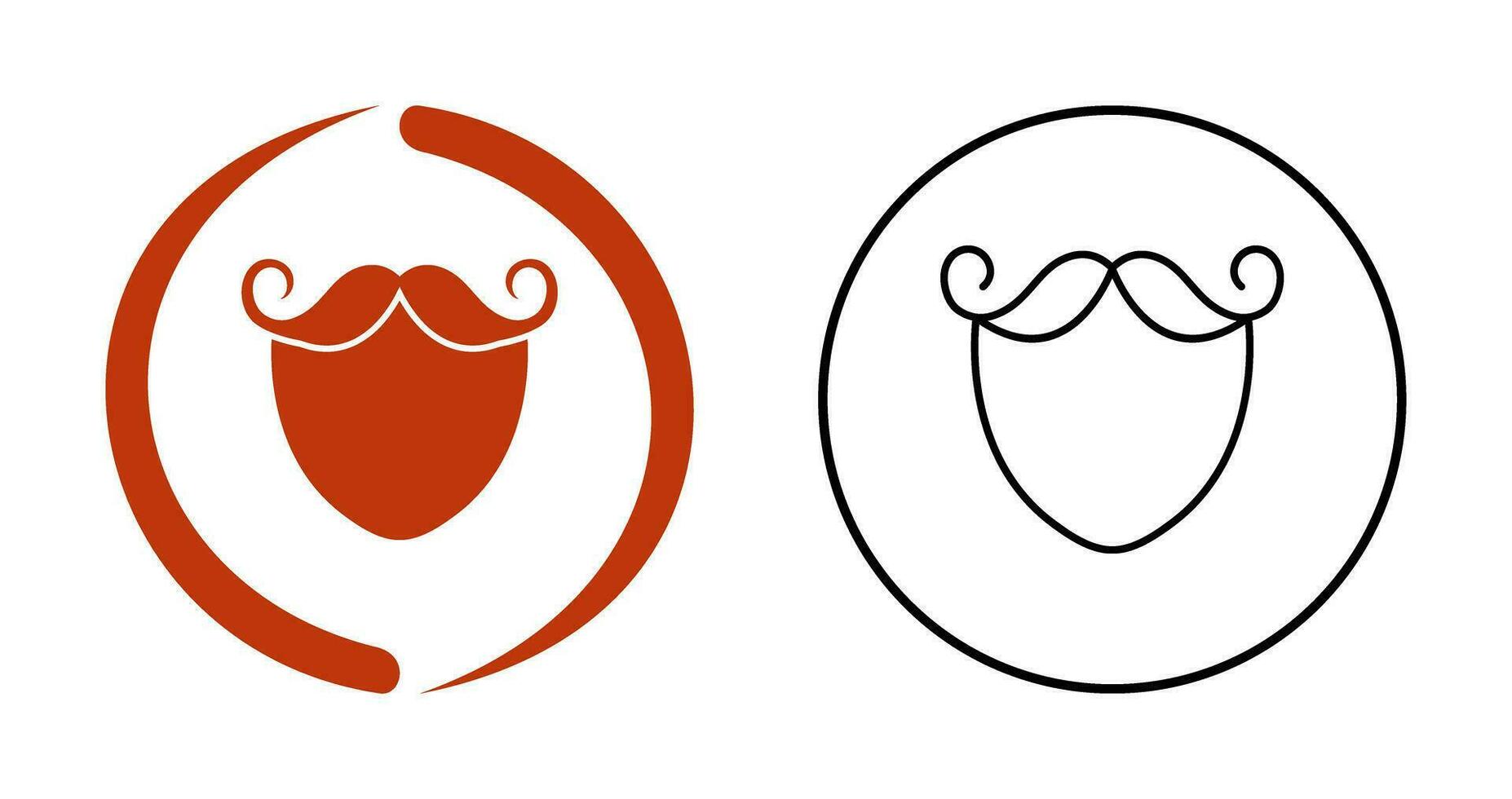 Beard and Moustache Vector Icon