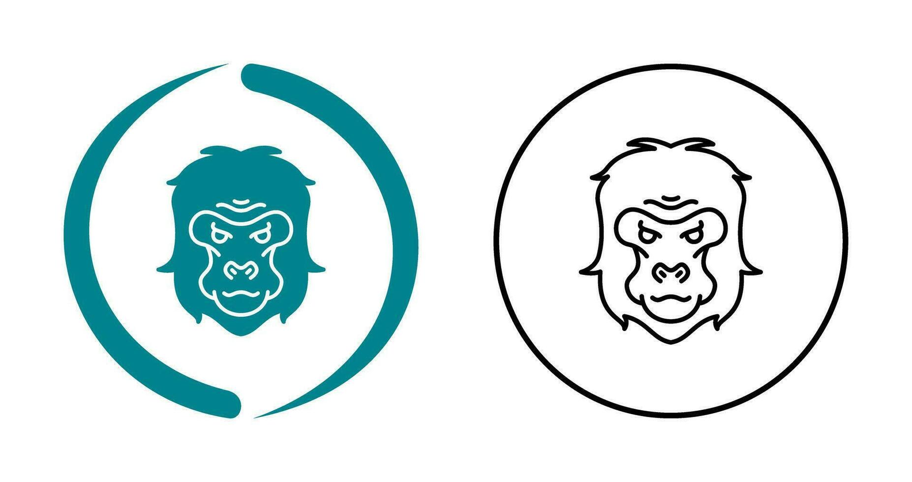 Gorilla Vector Icon