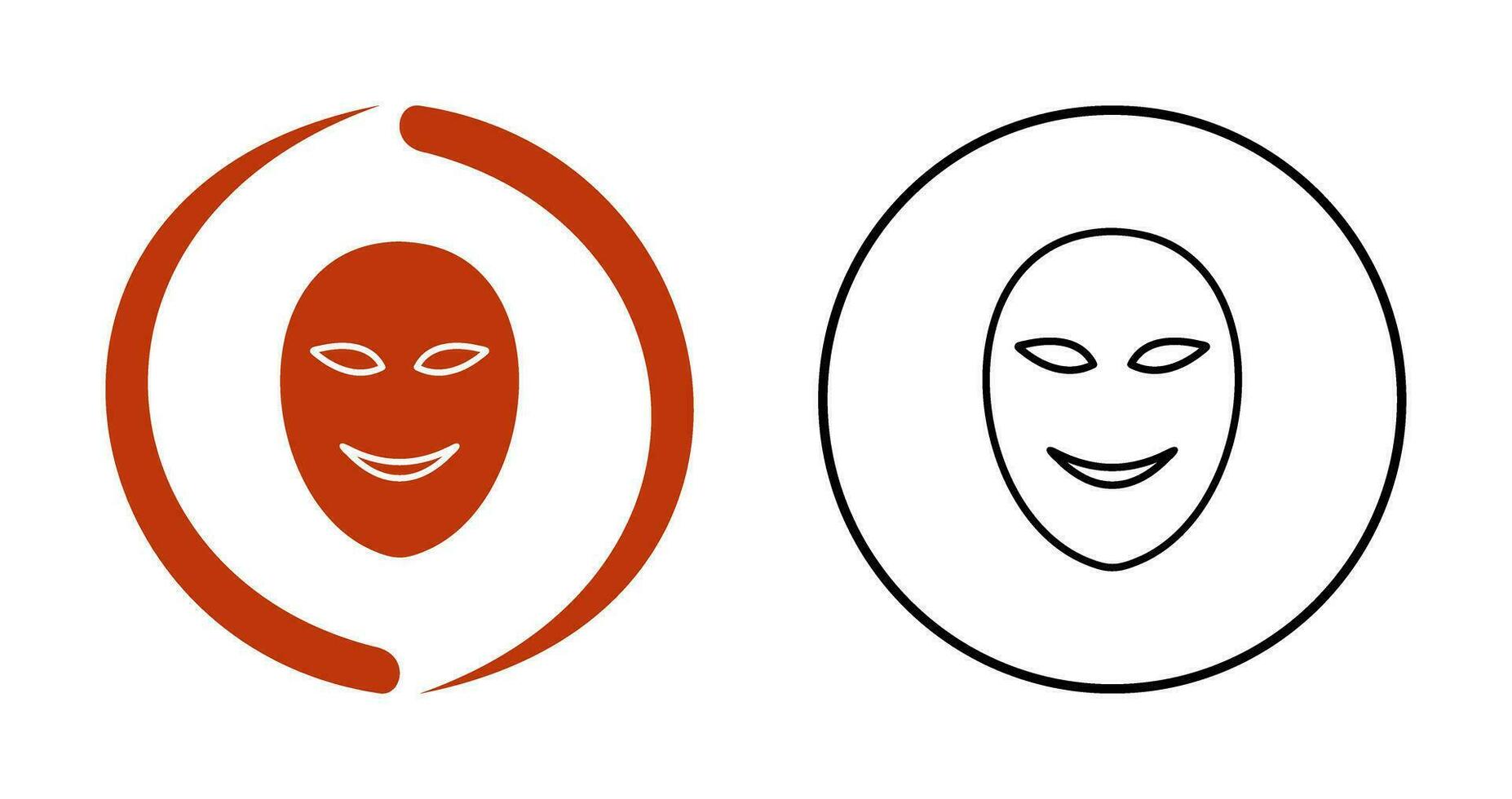 Ancient Face Mask Vector Icon