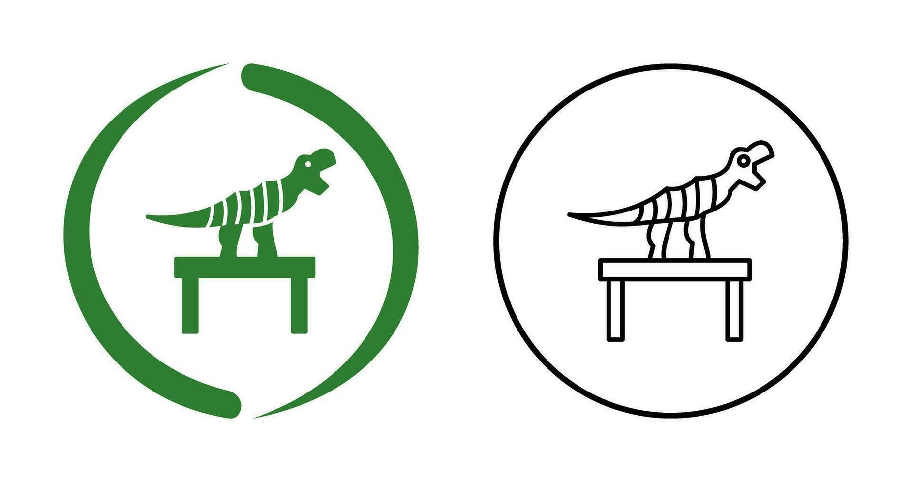 Bones Exhibit Vector Icon