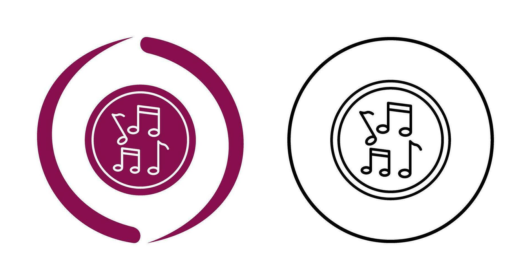 Musical Notes Vector Icon