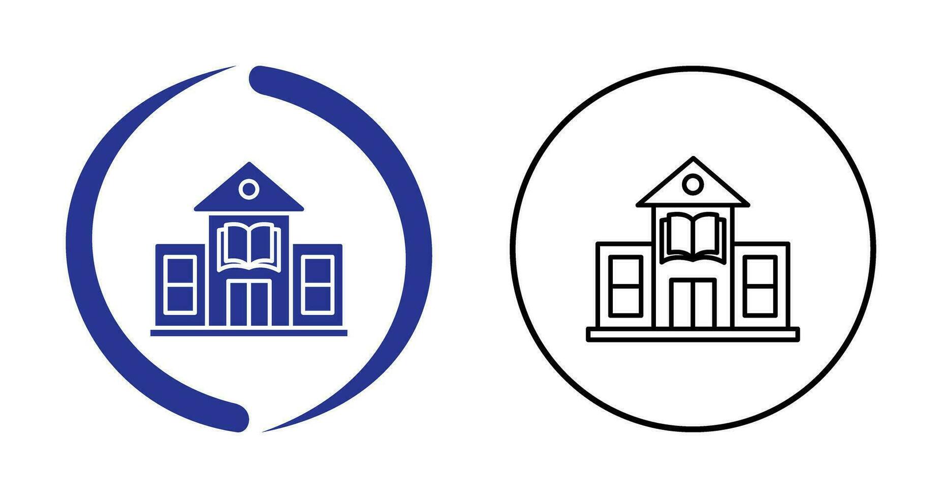 Library Building Vector Icon