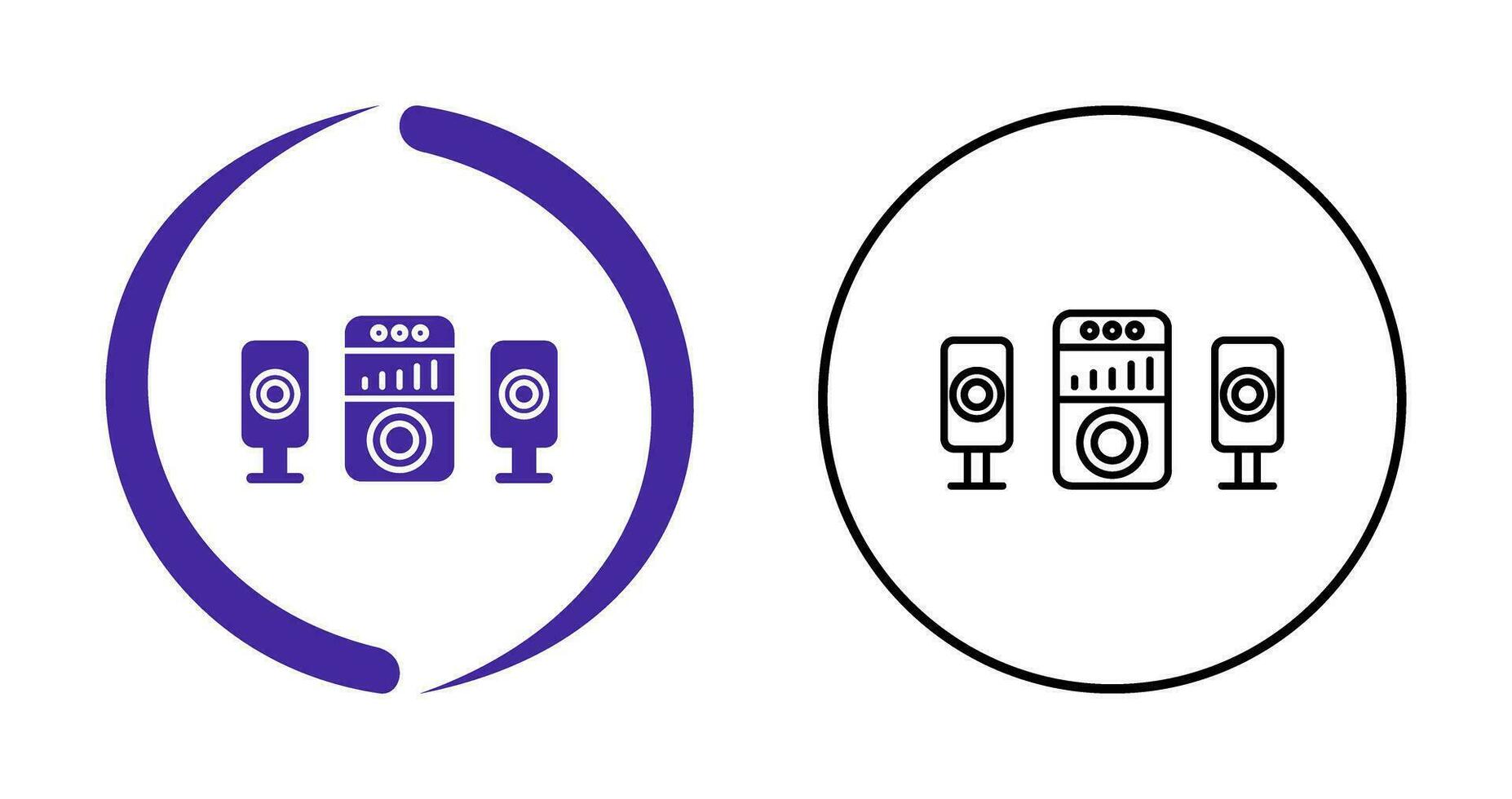 Sound System Vector Icon