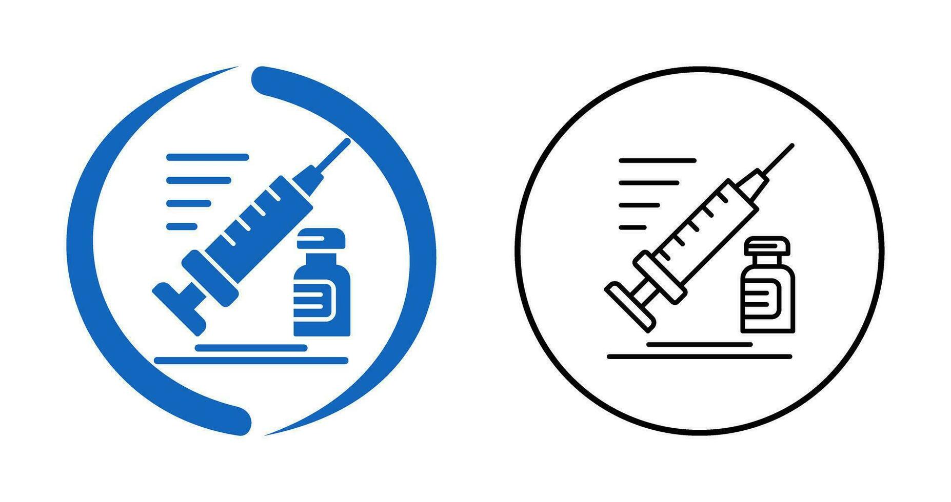 icono de vector de jeringa