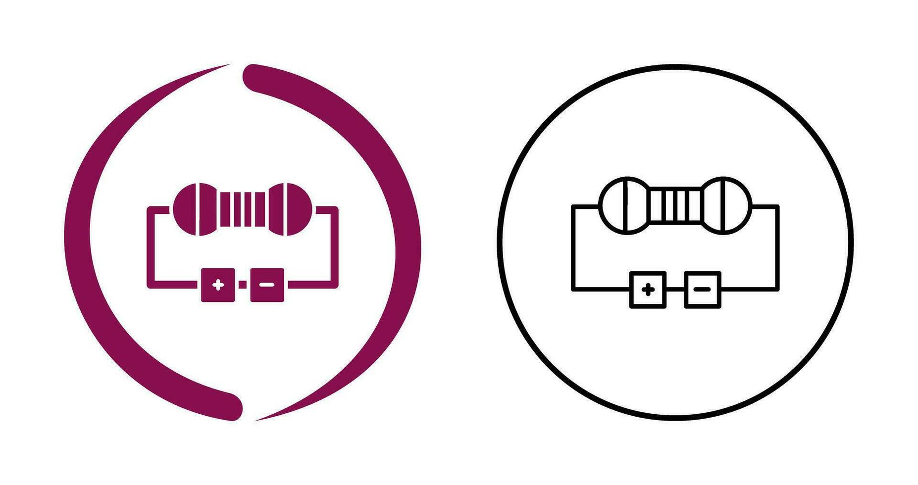 Resistor Vector Icon
