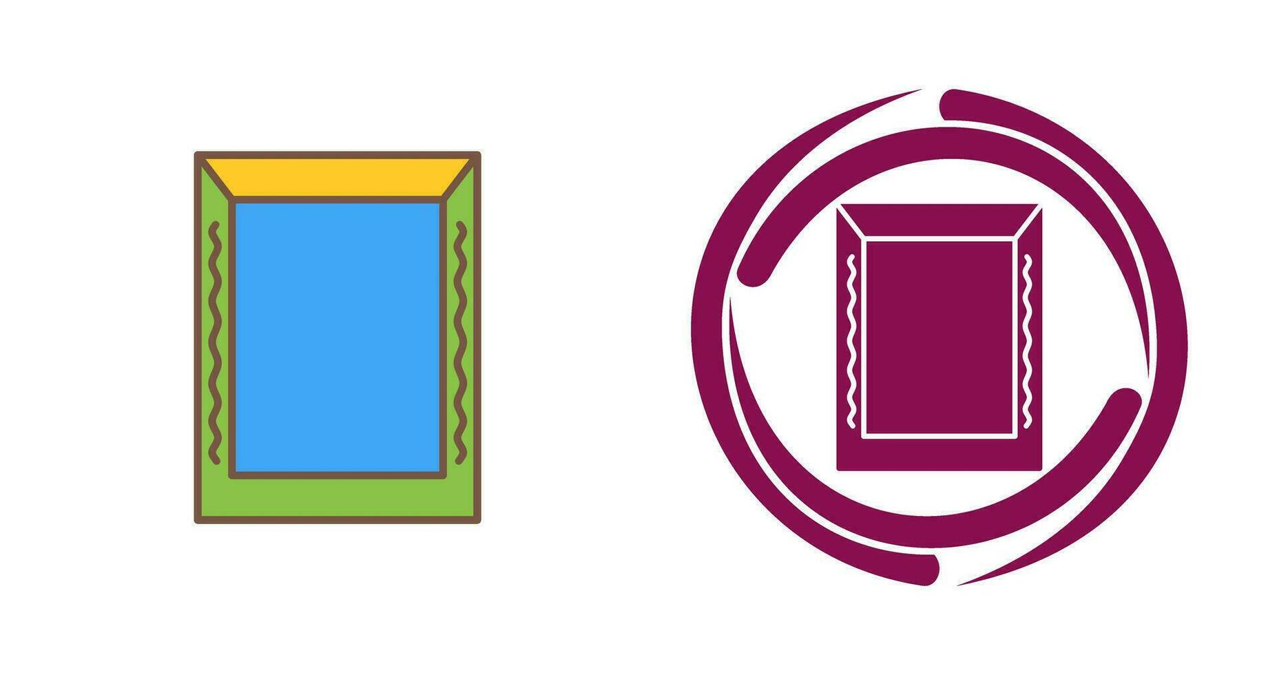 Unique Frame Vector Icon