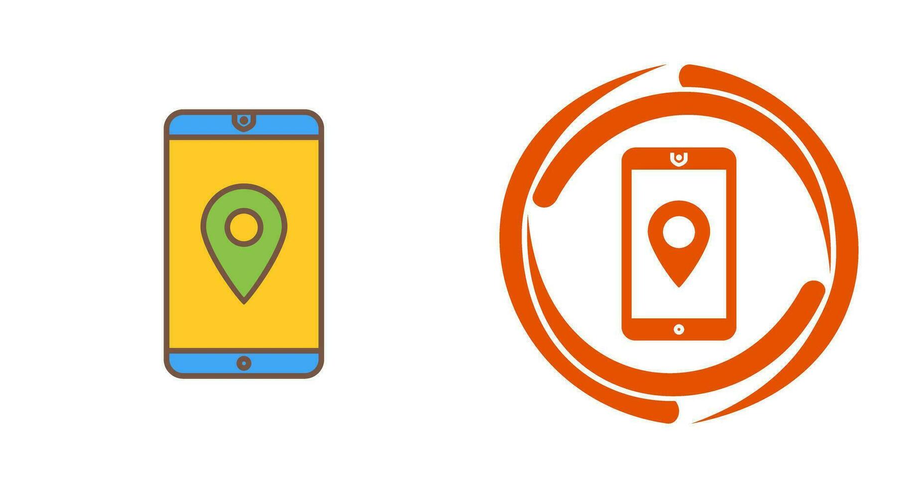 Unique GPS Service Vector Icon