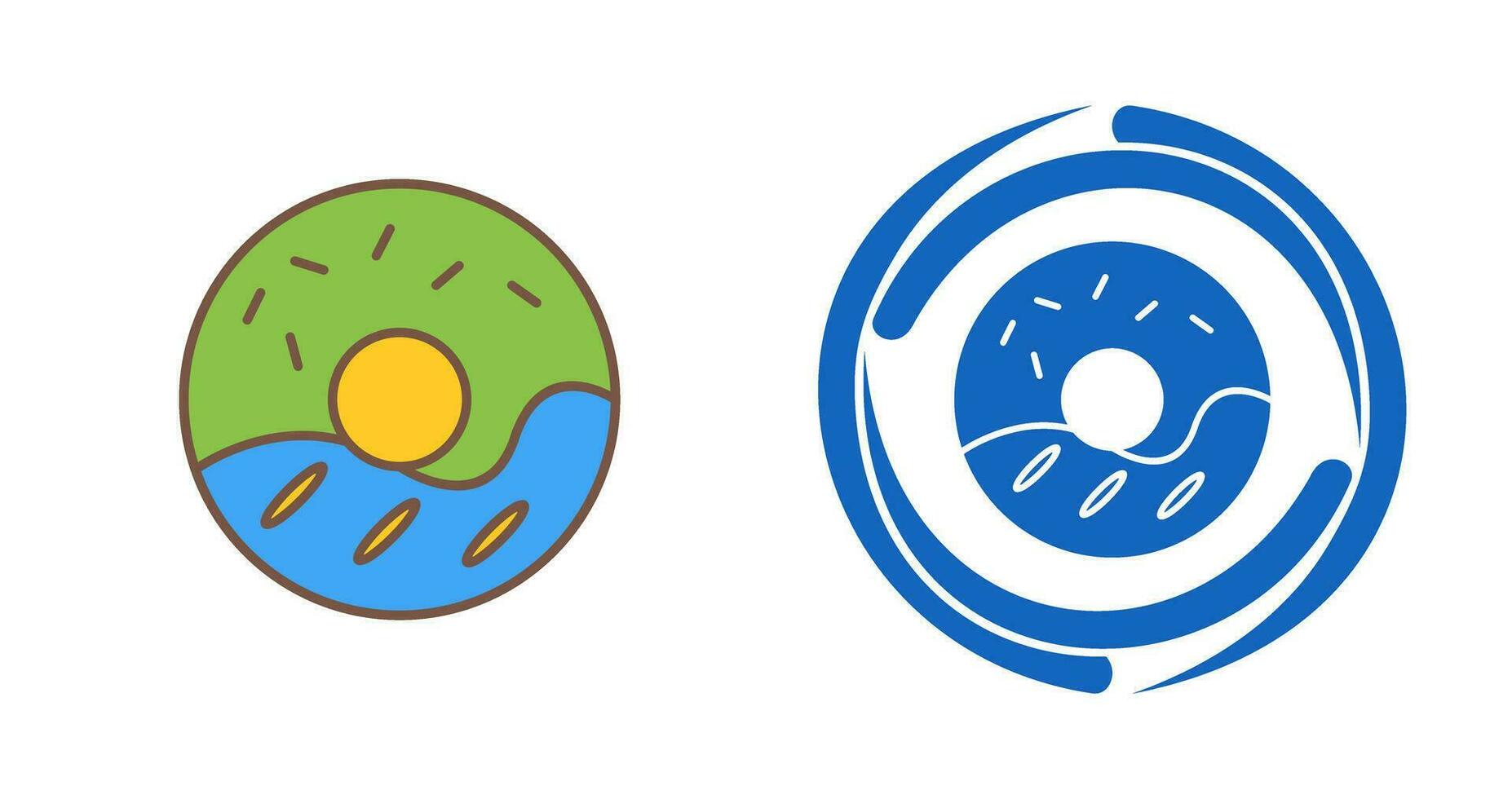 Cream Doughnut Vector Icon