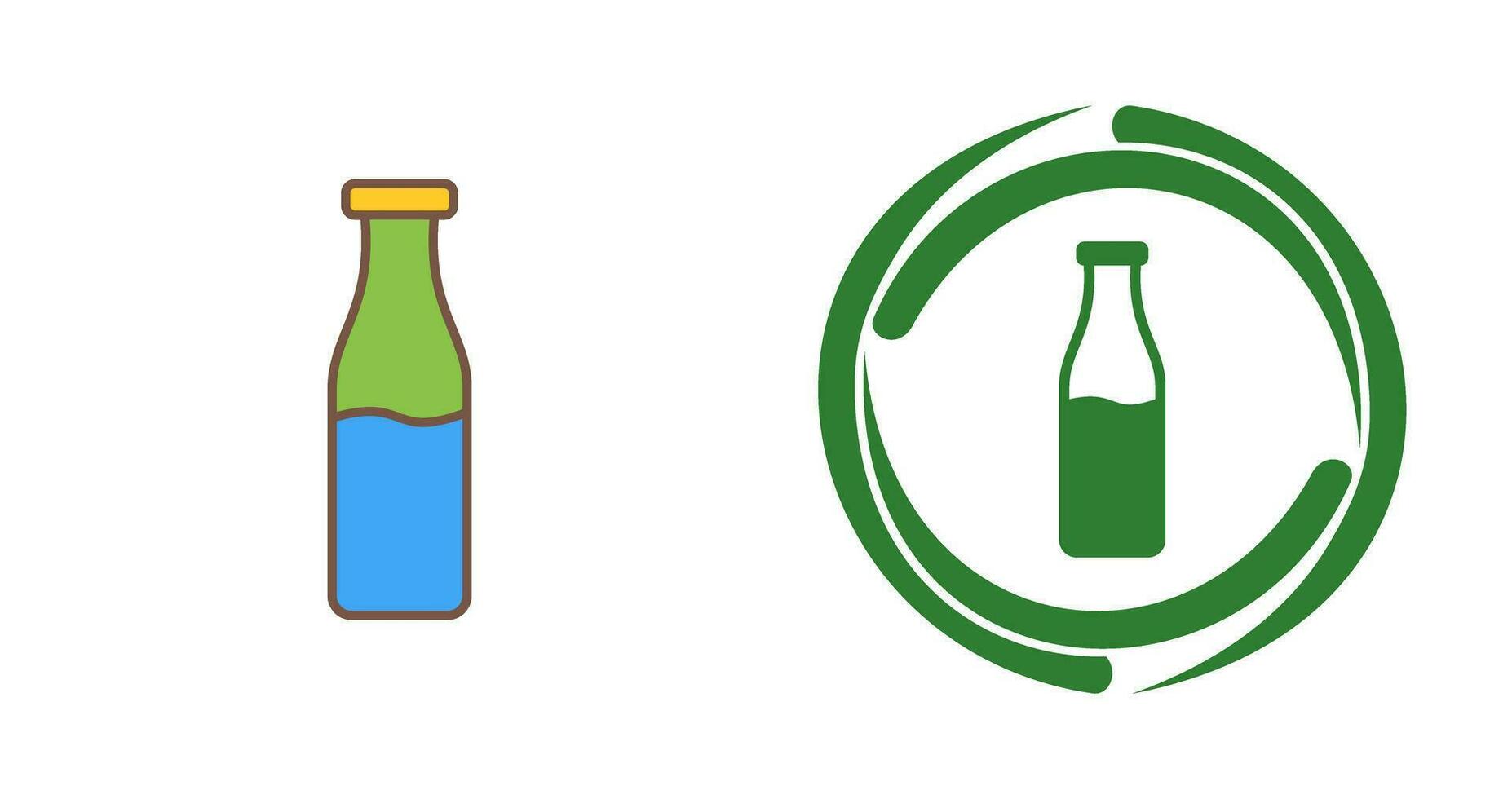 Milk Bottle Vector Icon