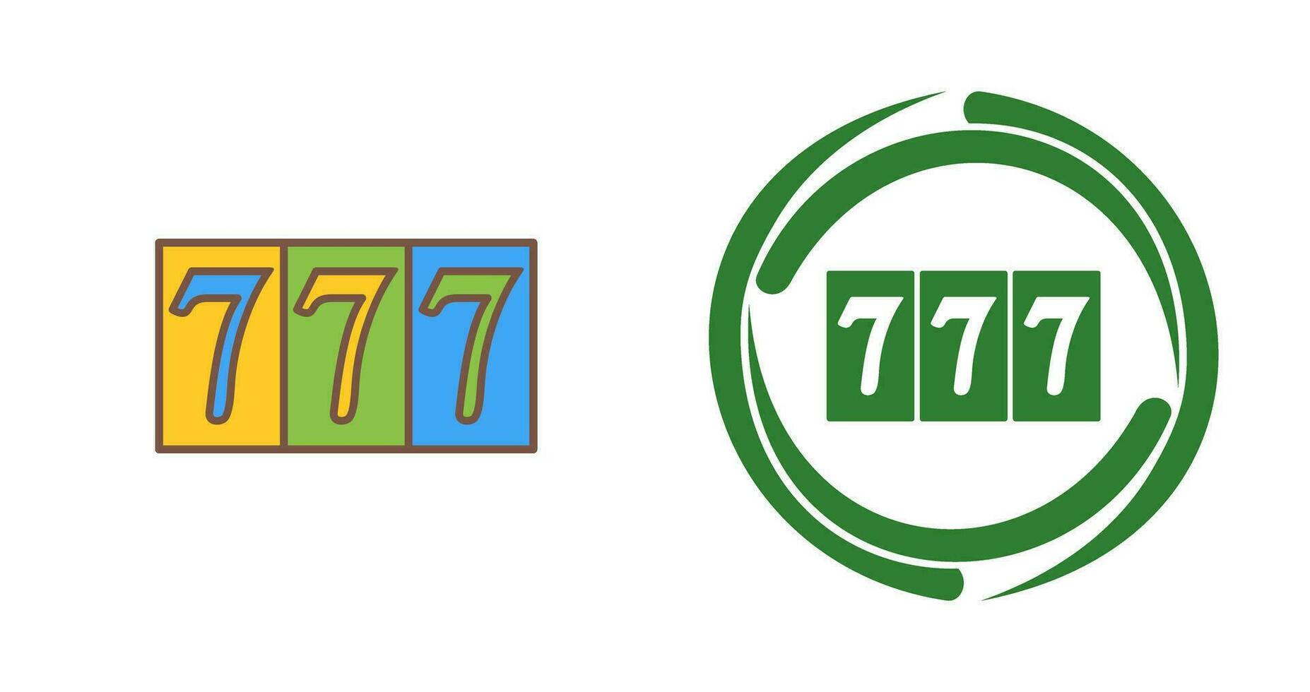 Triple Sevens Vector Icon