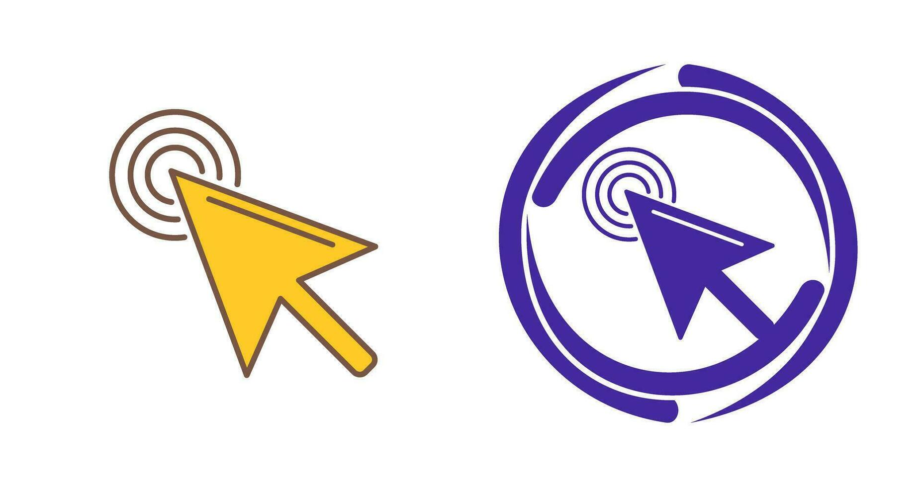 Unique Click Vector Icon