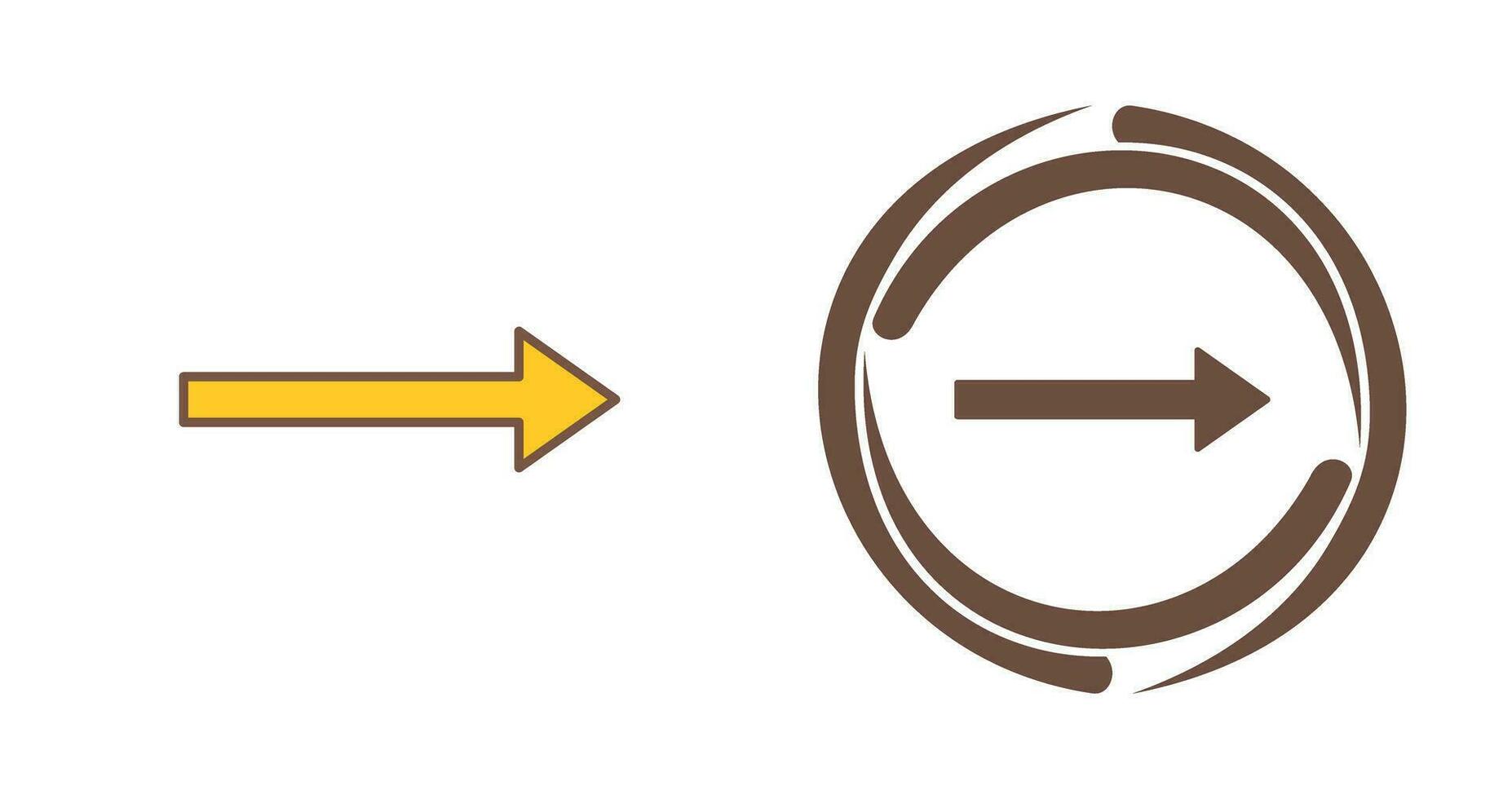 Unique Right Arrow Vector Icon