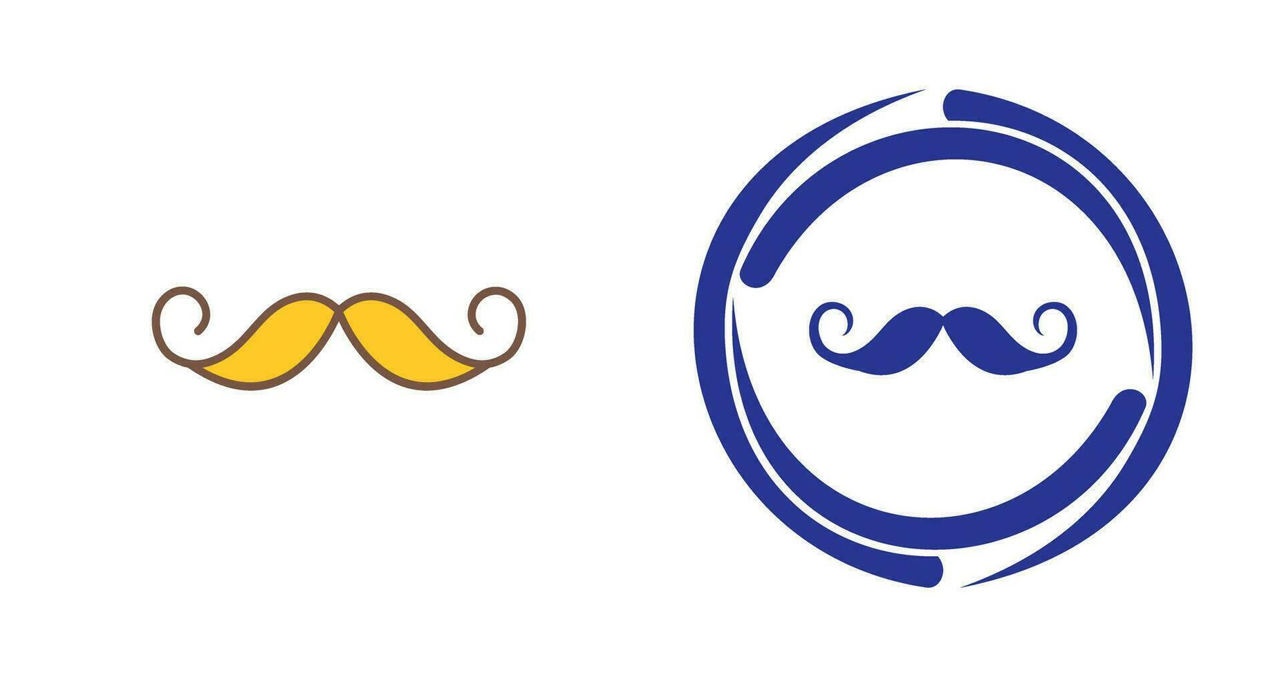 icono de vector de bigote