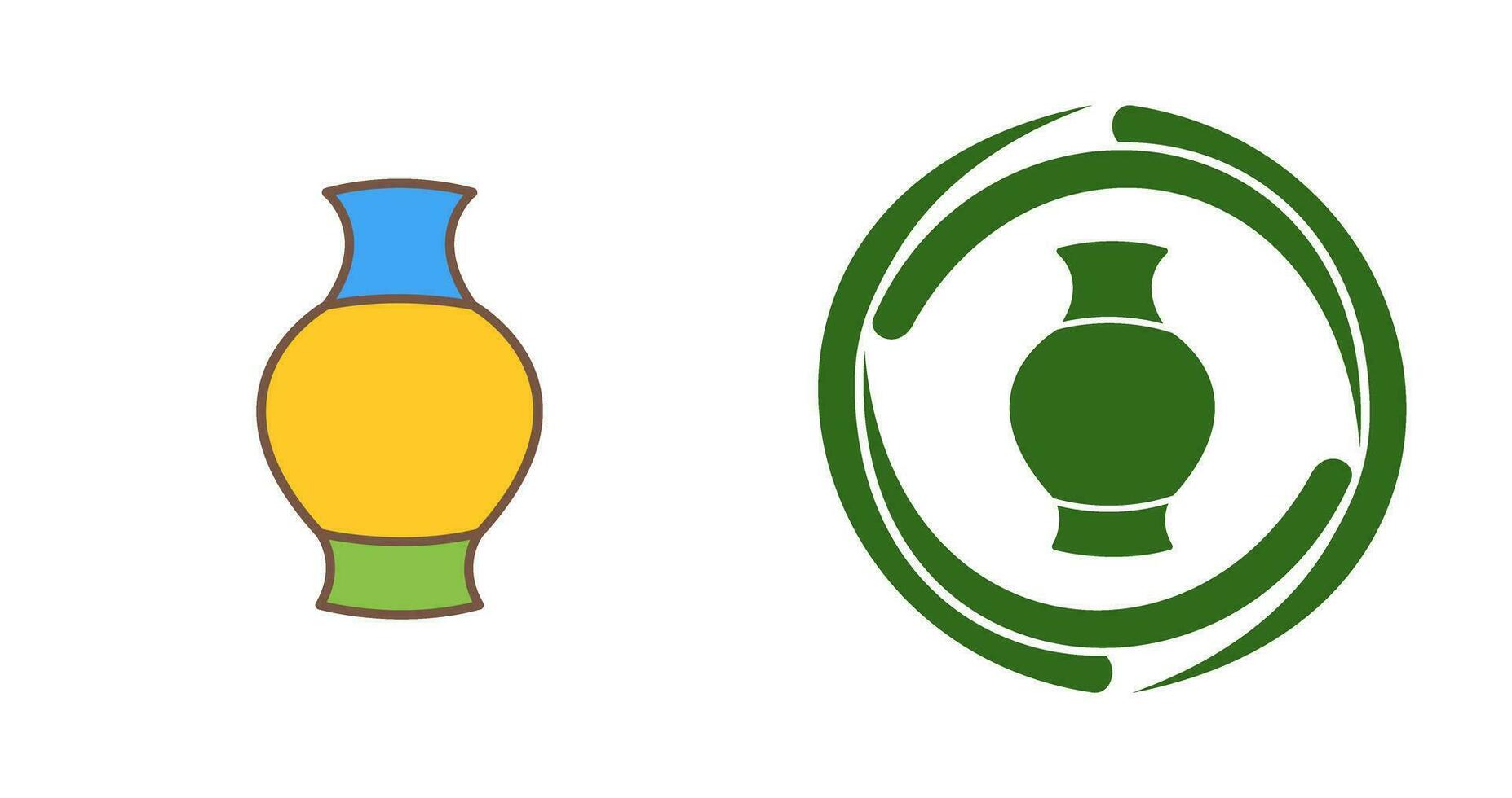 Antique Jar Vector Icon