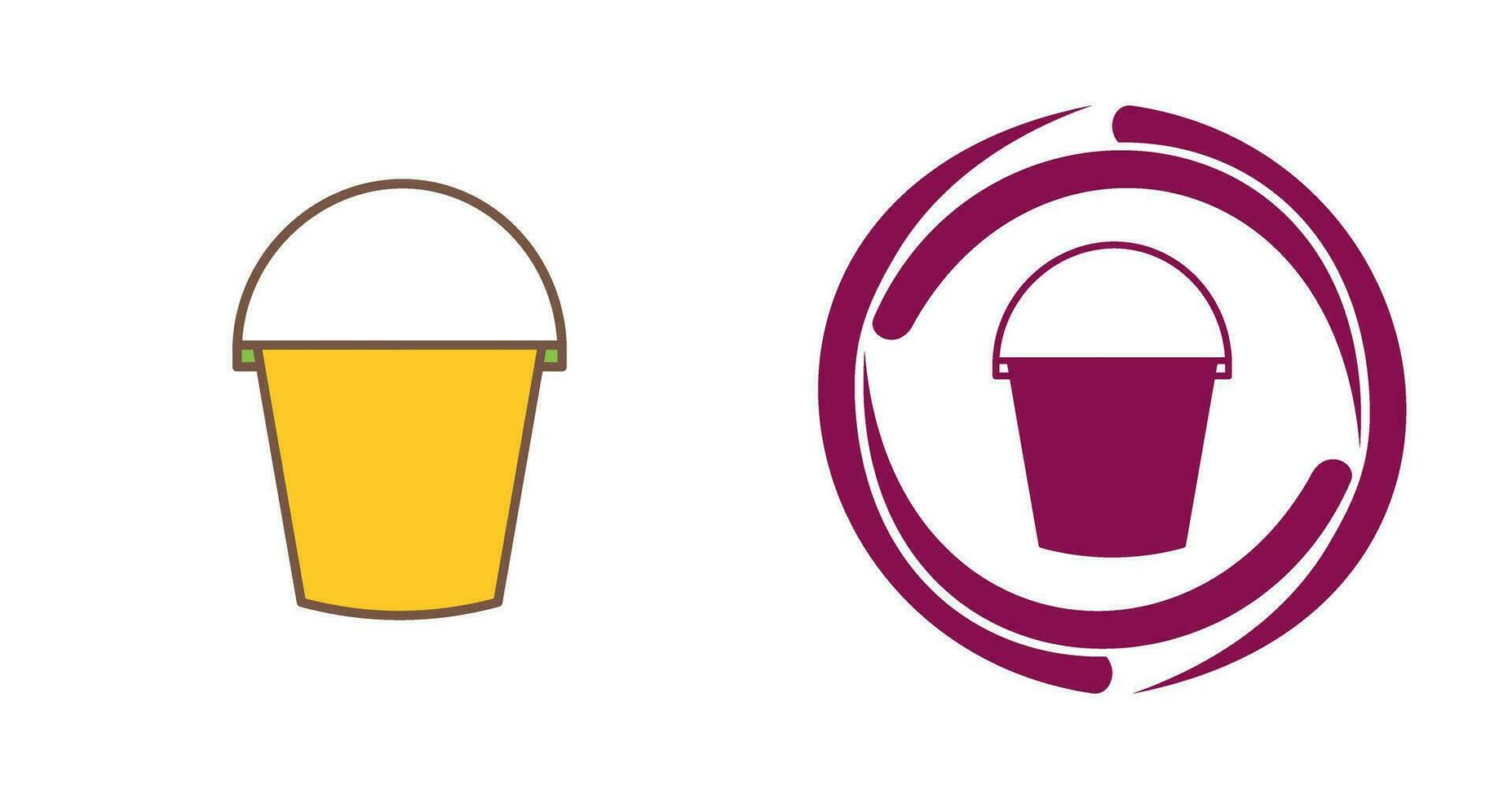 Water Bucket Vector Icon