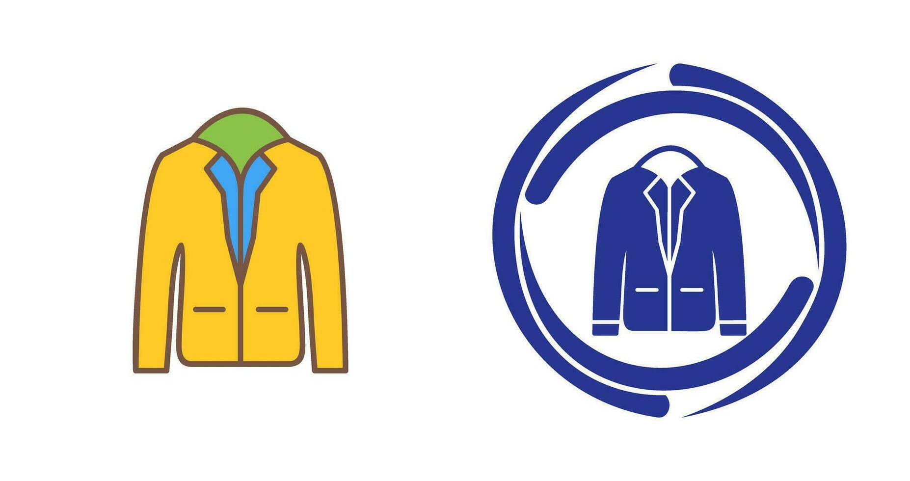 icono de vector de chaqueta elegante