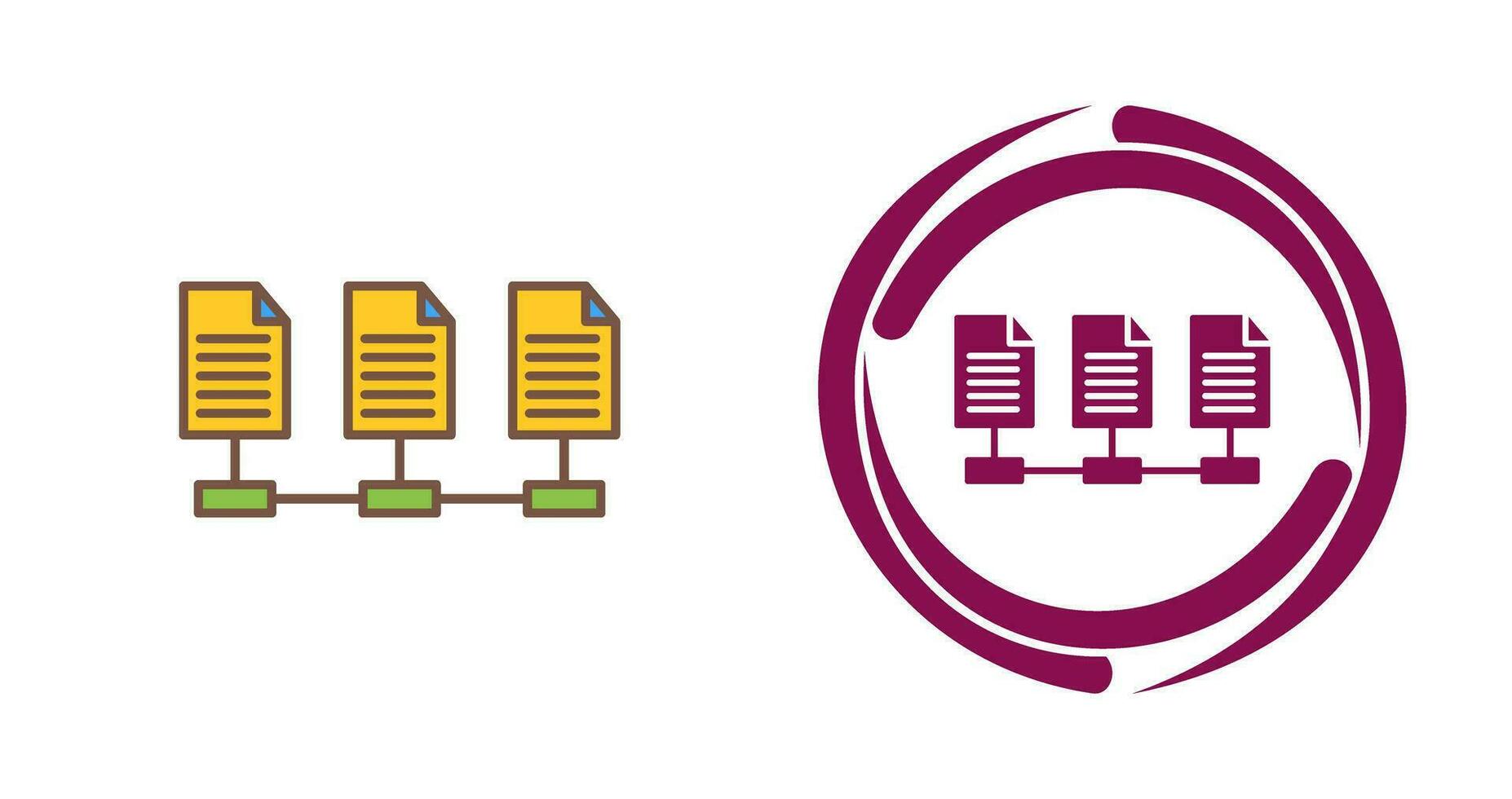 Network Files Vector Icon