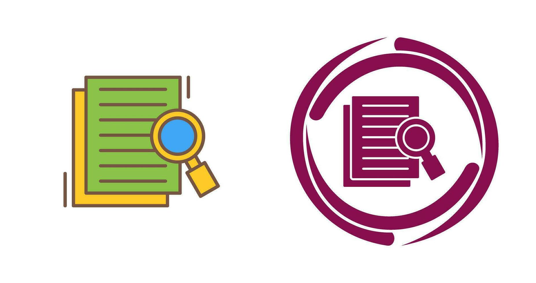 Details Looking Vector Icon