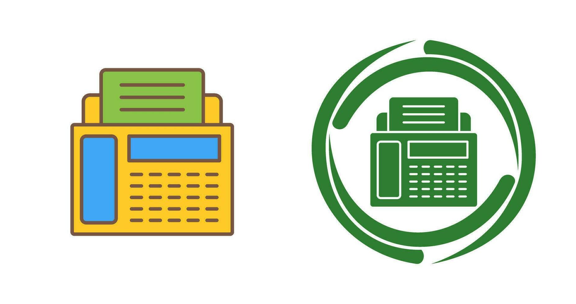 Fax Machine Vector Icon