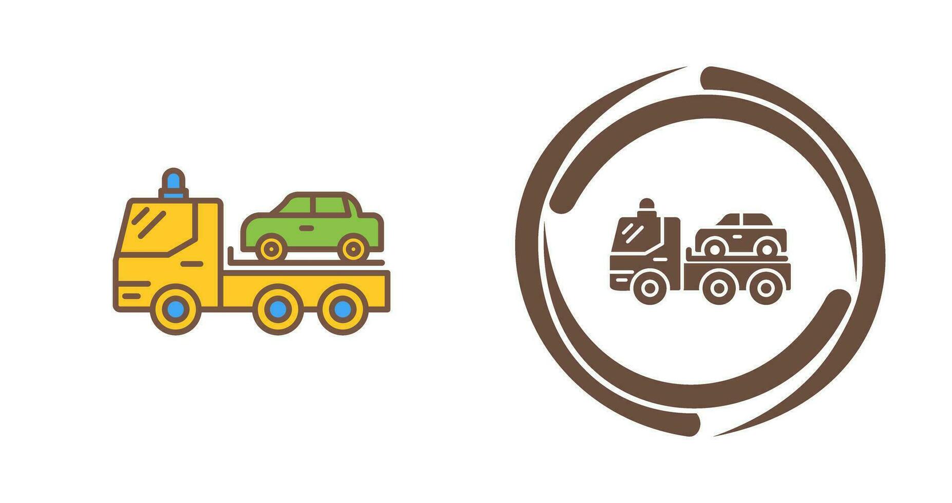 Tow Truck Vector Icon