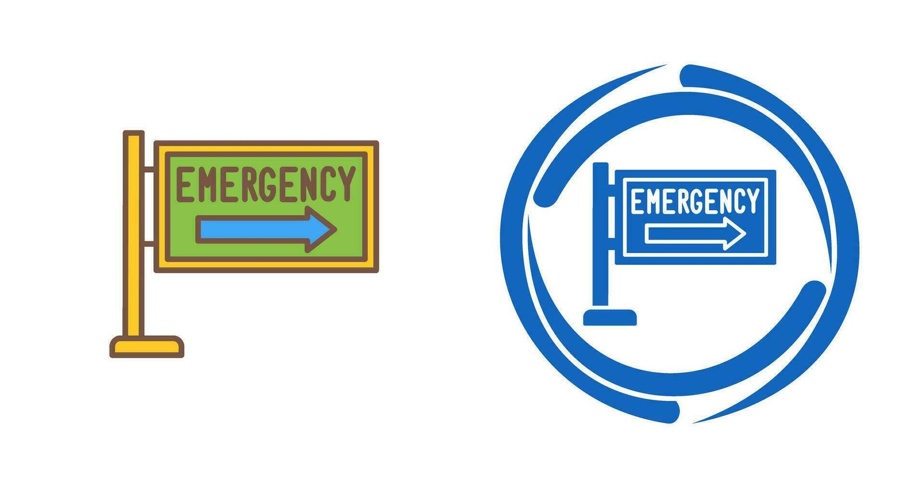 icono de vector de señal de emergencia