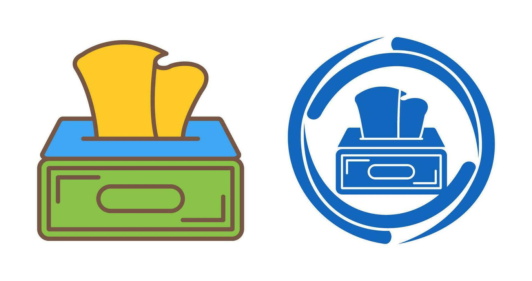 Tissue Box Vector Icon