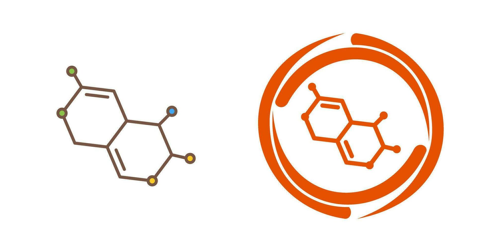 icono de vector de molécula