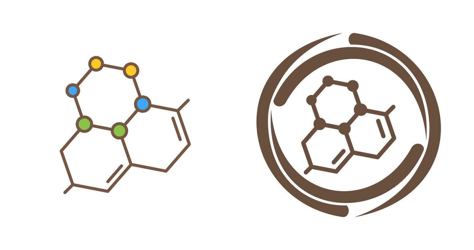 icono de vector de molécula