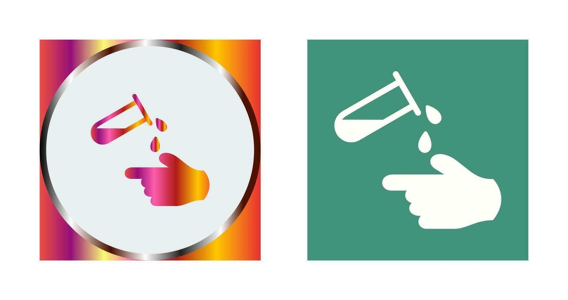 Corrosive Hazard Vector Icon