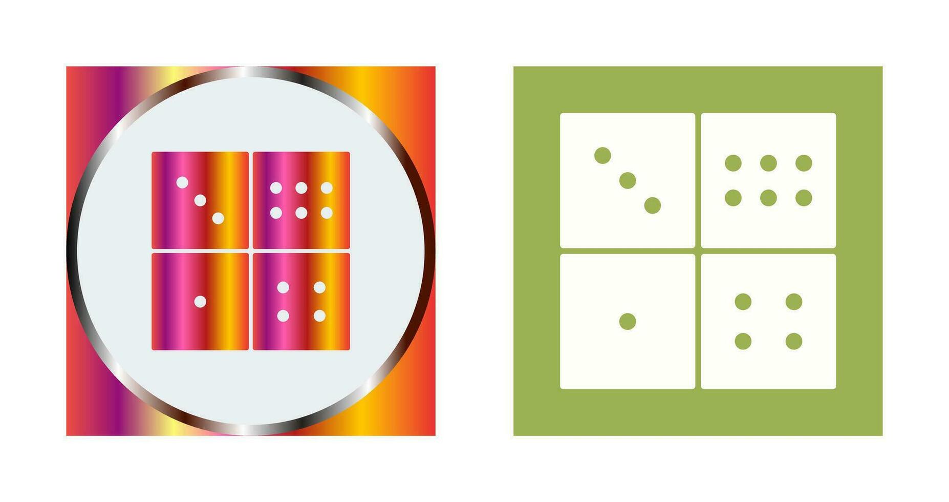 Domino Game Vector Icon