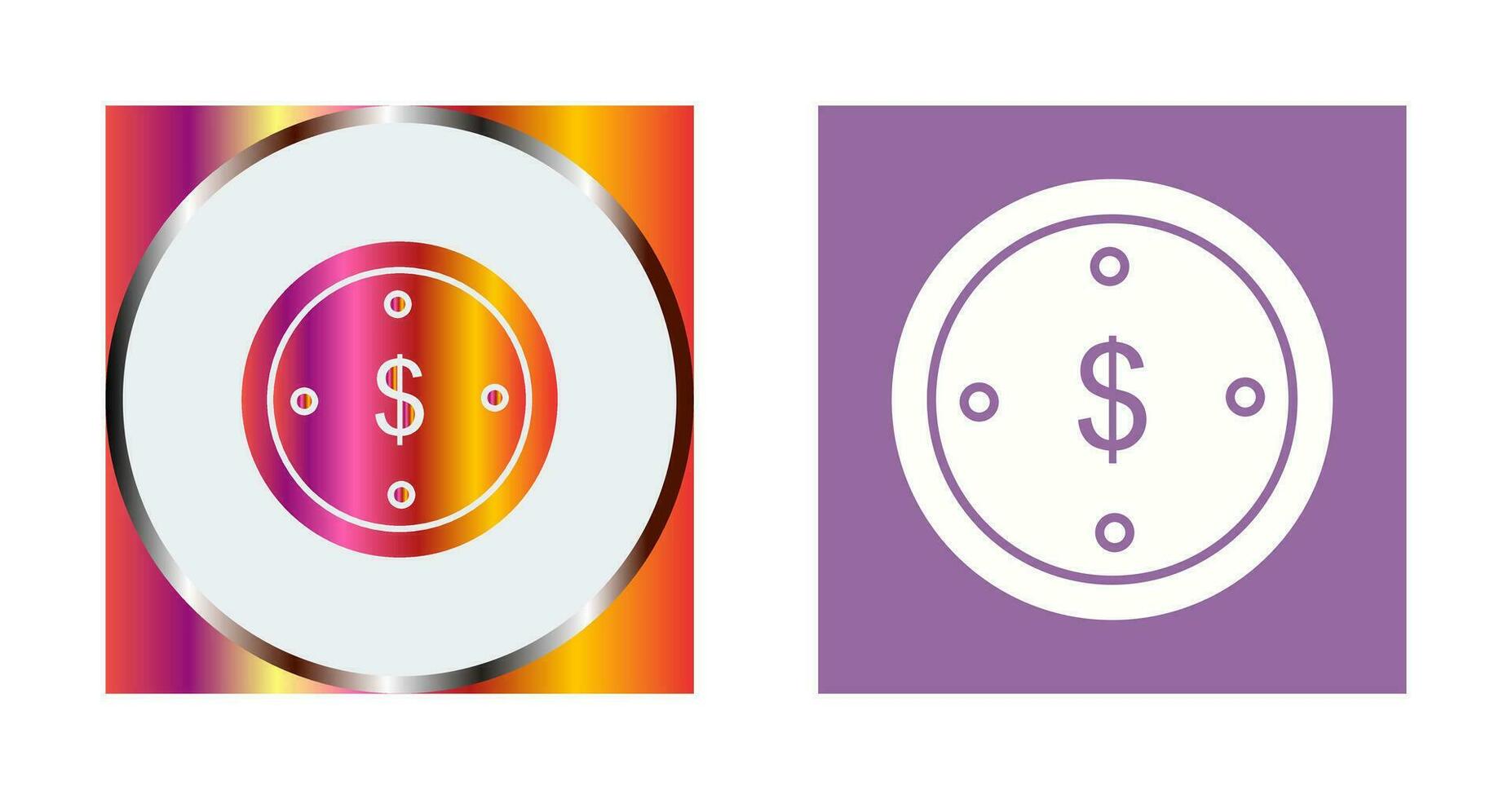 icono de vector de moneda de dólar