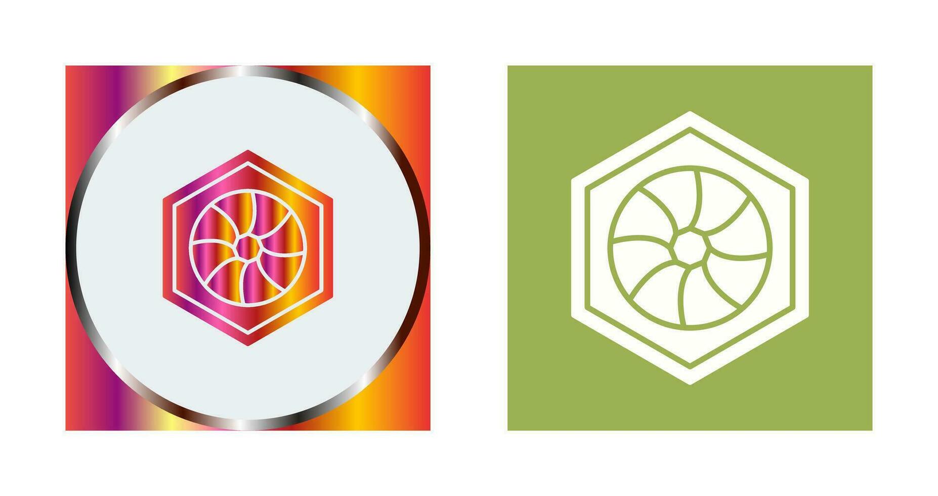 Unique Hexagonal Diaphram Vector Icon