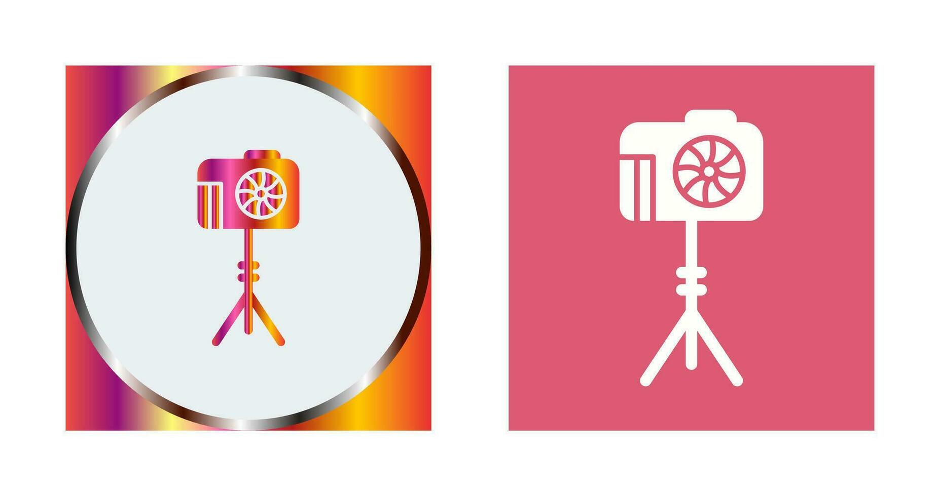 Unique Camera Stand Vector Icon