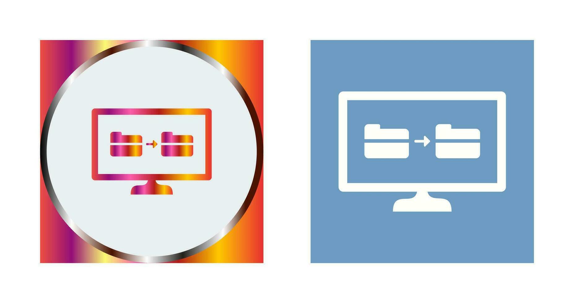 Unique File Sharing Vector Icon
