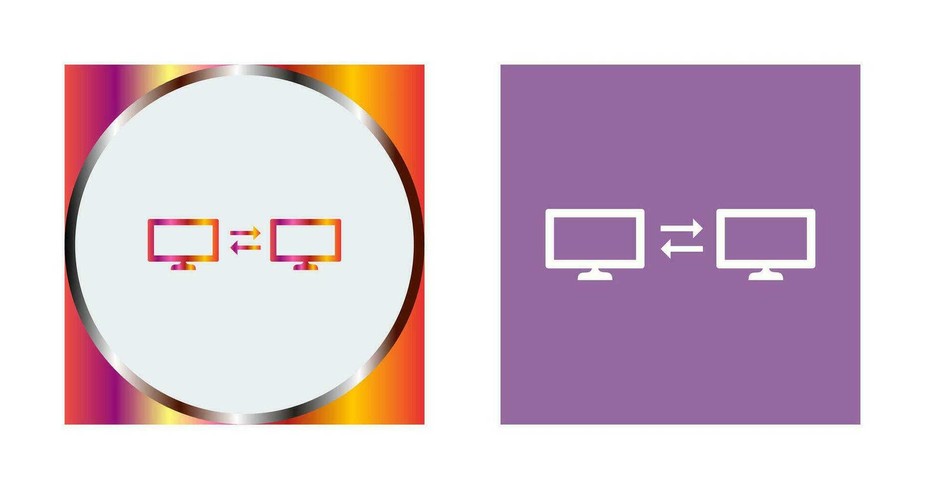 Unique Sharing Systems Vector Icon