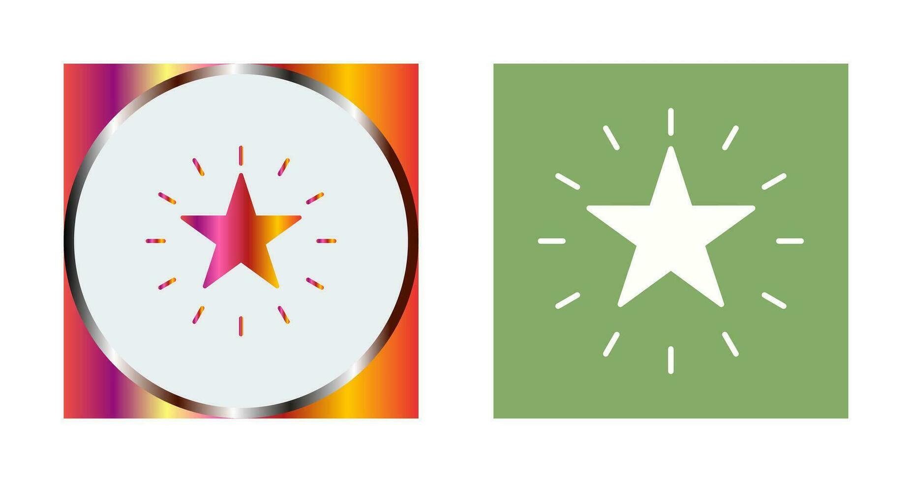 Unique Star Vector Icon