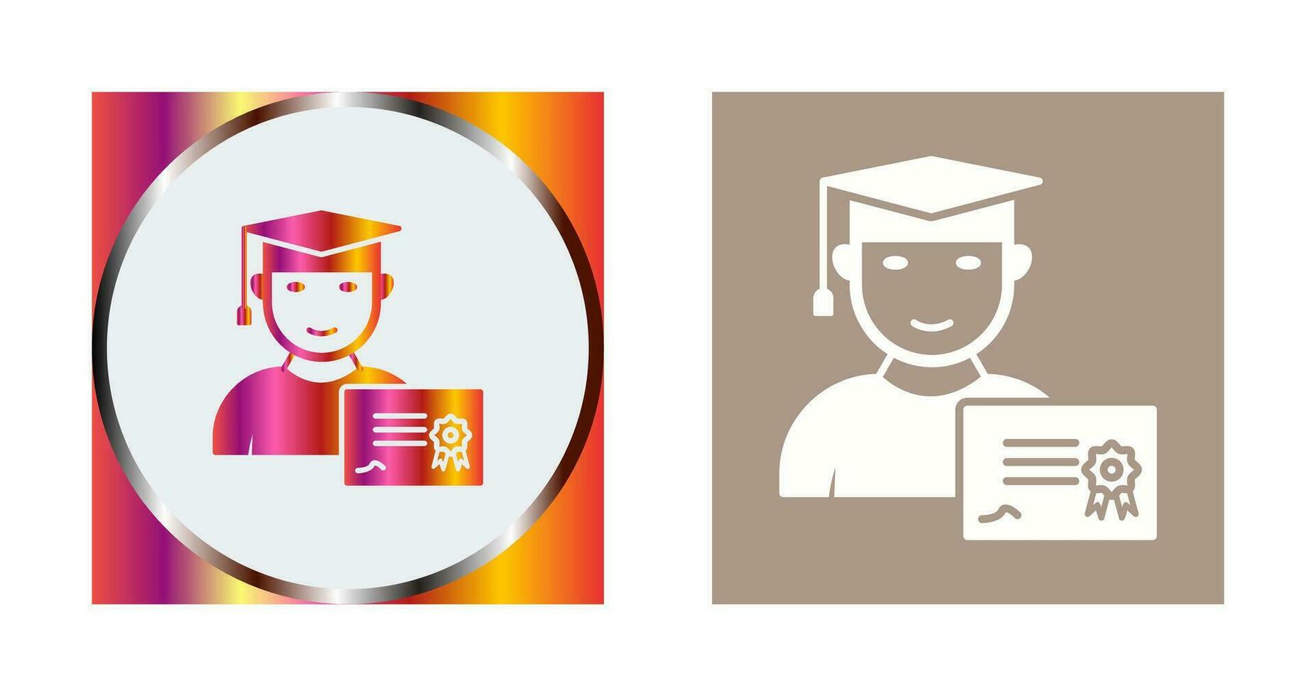 Unique Receiving Diploma Vector Icon