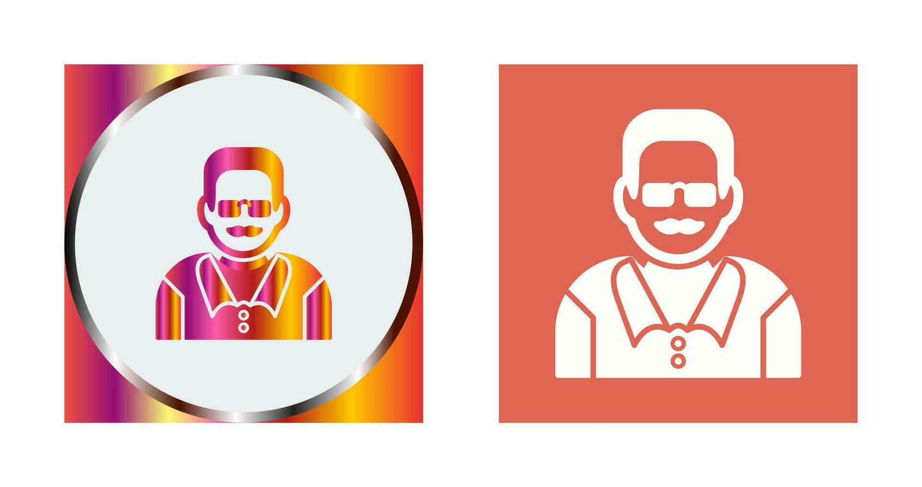 Unique Male Professor Vector Icon