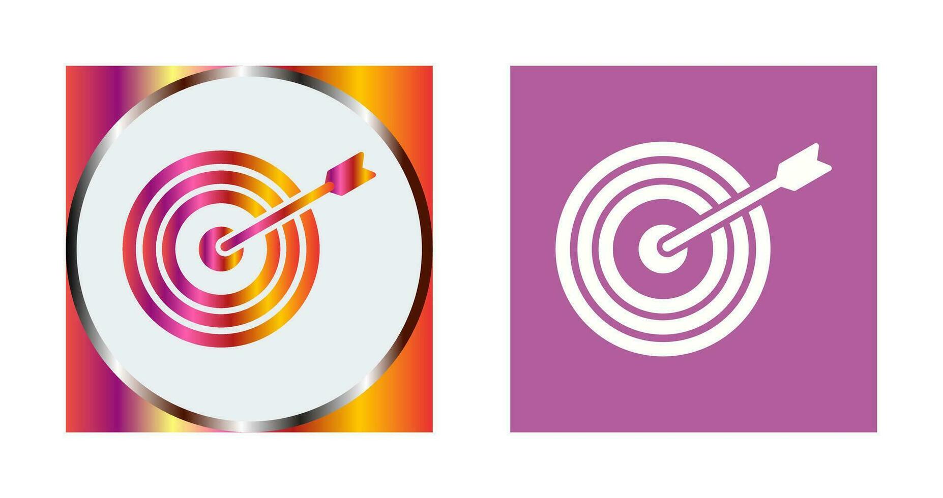 Unique Dartboard Vector Icon